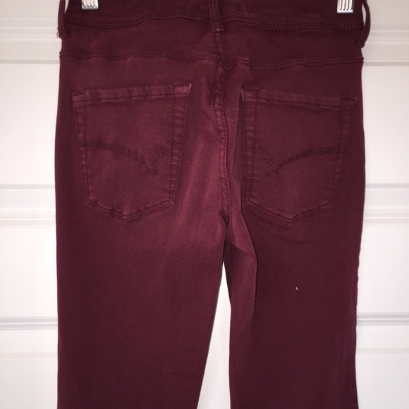 Bullhead (Aritzia) Crimson Denim Skinny Jeans Sz 0 - Picture 7 of 14